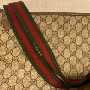 Vintage Gucci Monogrammed Shoulder Bag/Tote